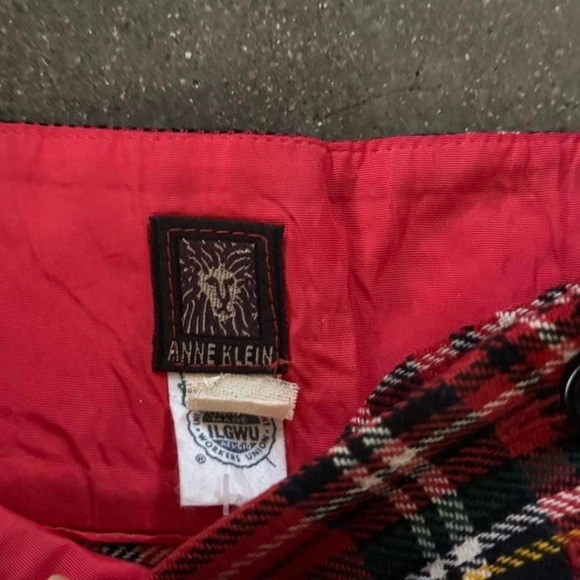Vintage Anne Klein Tartan Plaid Mini Skirt - Picture 3 of 4